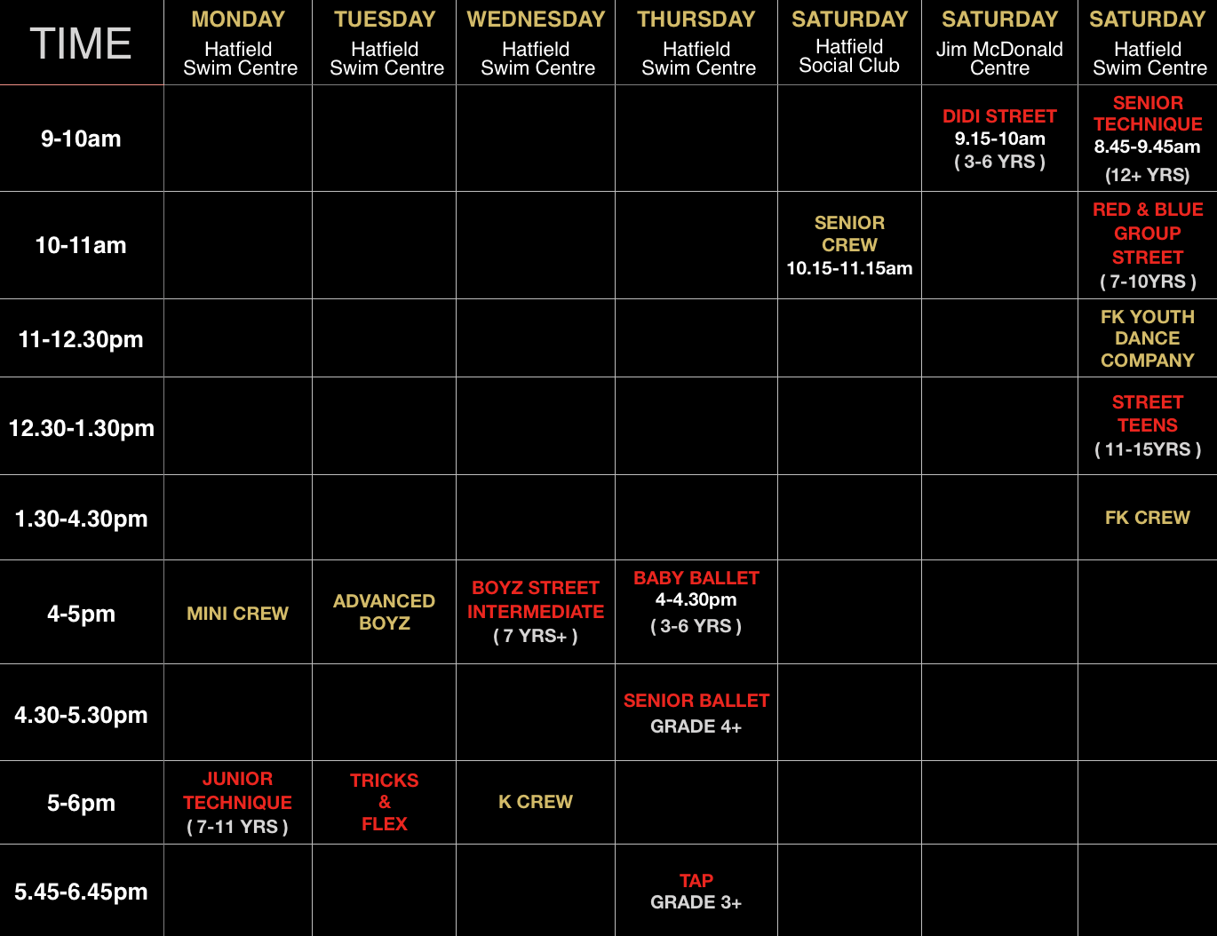 Time Table
